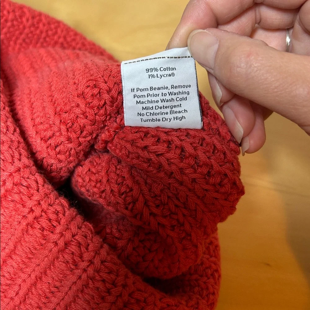 Love Your Melon Coral Red Beanie USA